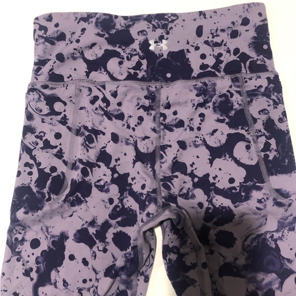 Under Armour Fitted Leggings Womens Size Small Light and Dark Purple - Picture 5 of 7